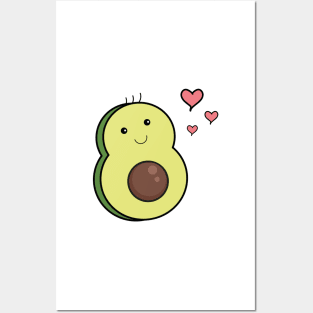 Mr Avocado Kawaii Posters and Art